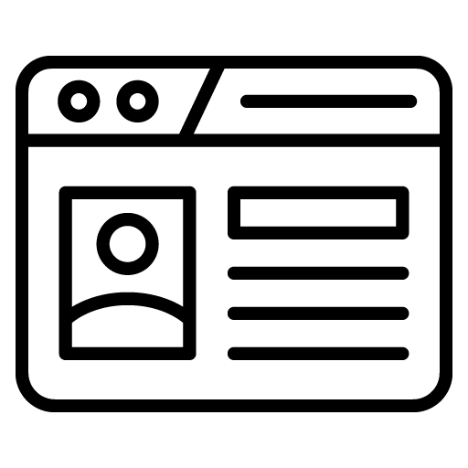 أيقونة المواقع الإلكترونية